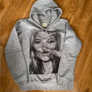 Kate Moss Graphic Hoodie Moustache Hoodie: LIFE IS A JOKE x ElevenParis
